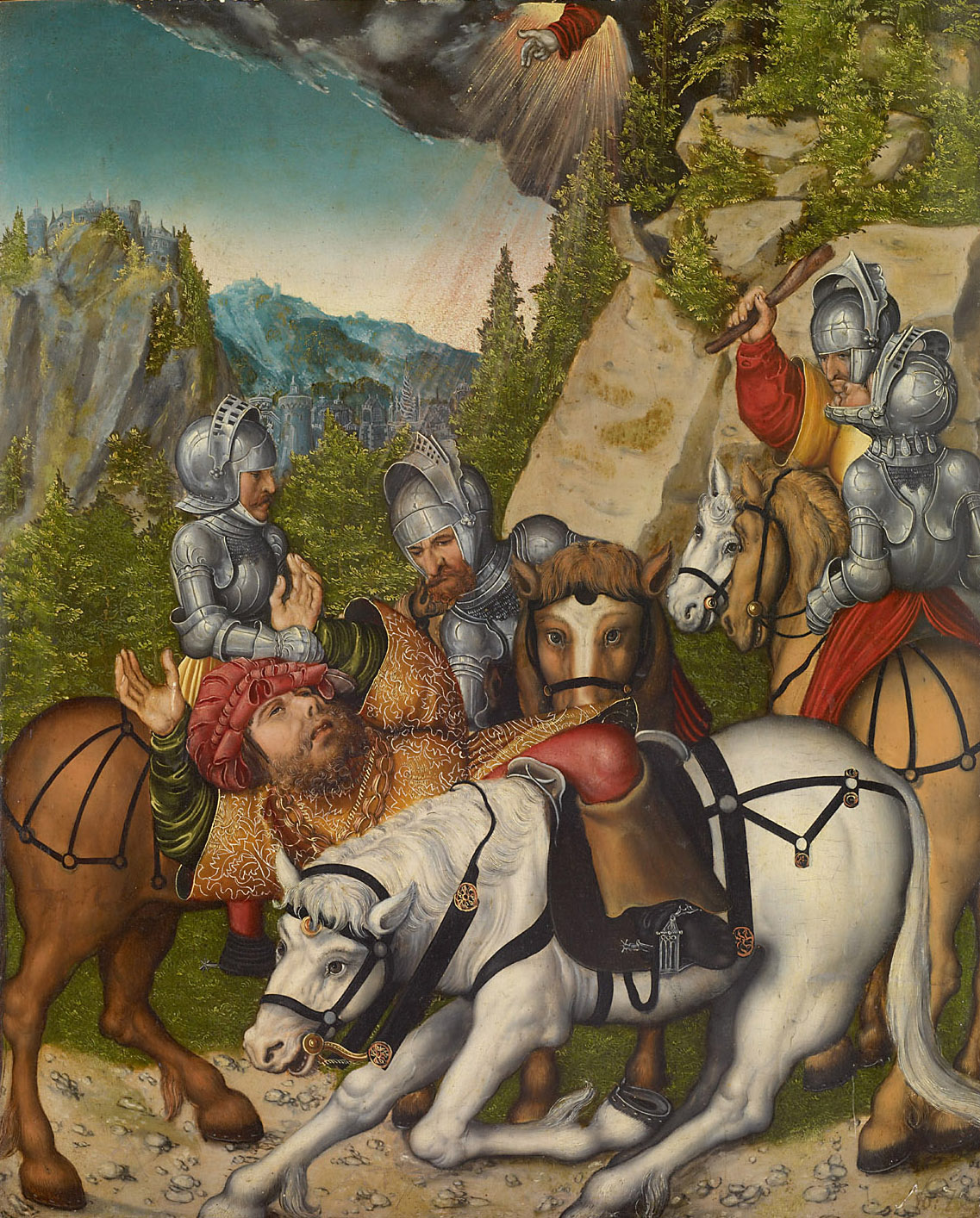Paulussturz, Lucas Cranach d. Ä., 1510-1530