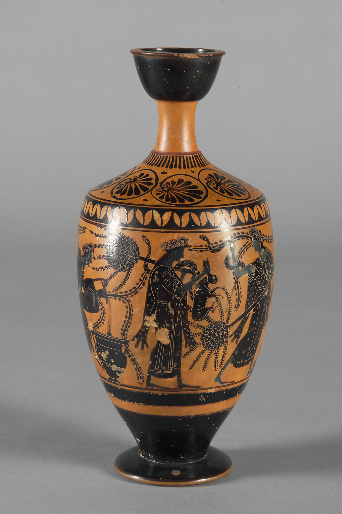 Kunsthistorisches Museum Lekythos Dionysos und Mänaden