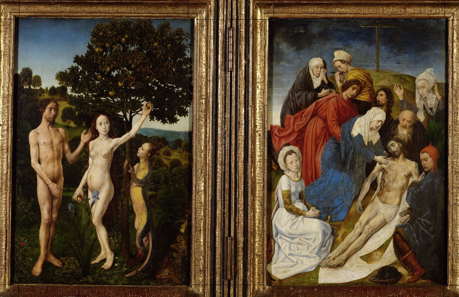 Diptychon mit Sündenfall und Erlösung, Hugo van der Goes, 1480-1482