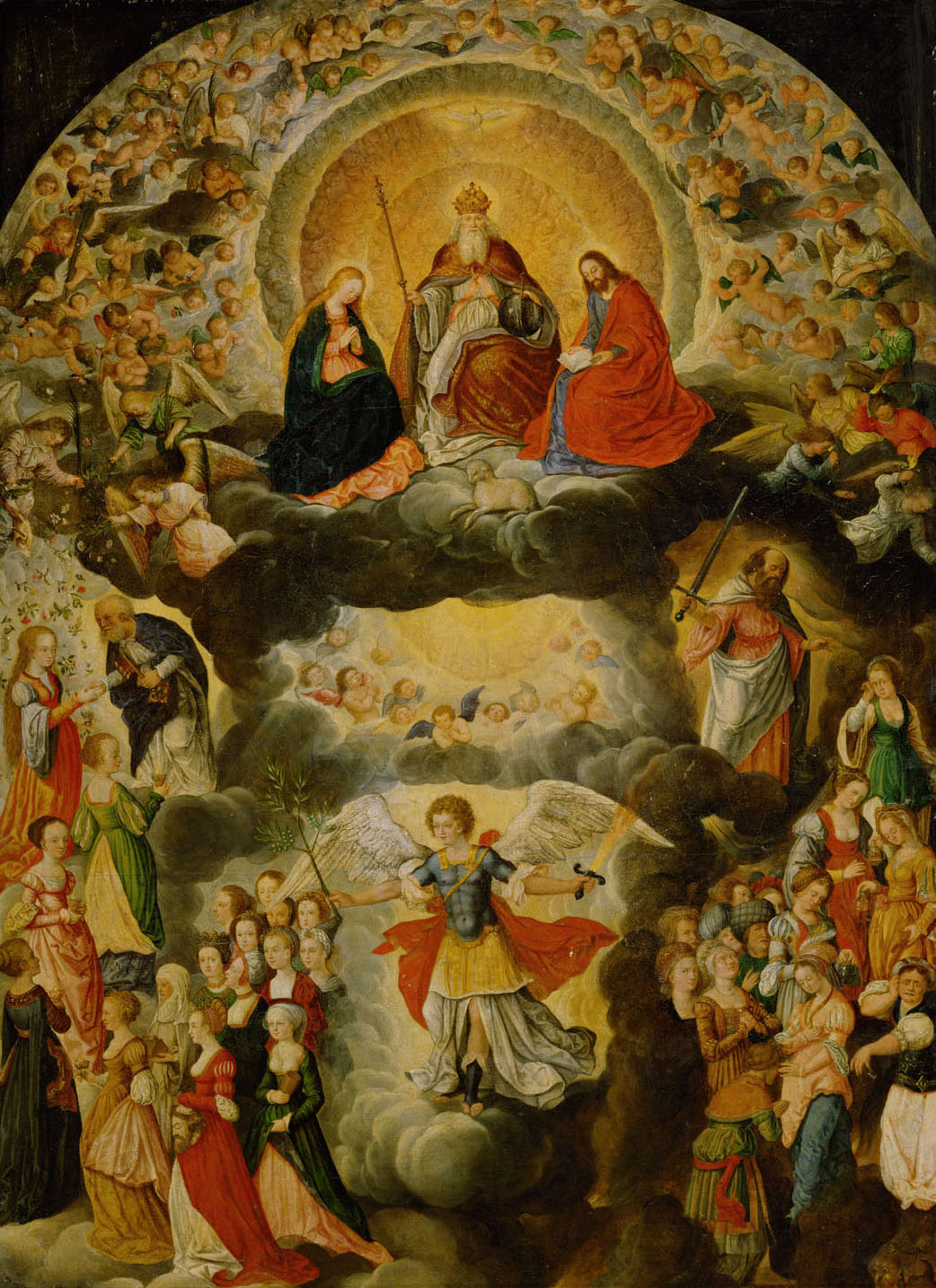 Jüngstes Gericht (Im Vordergrund das Gleichnis von den klugen und den törichten Jungfrauen), Deutsch, 1685-1700