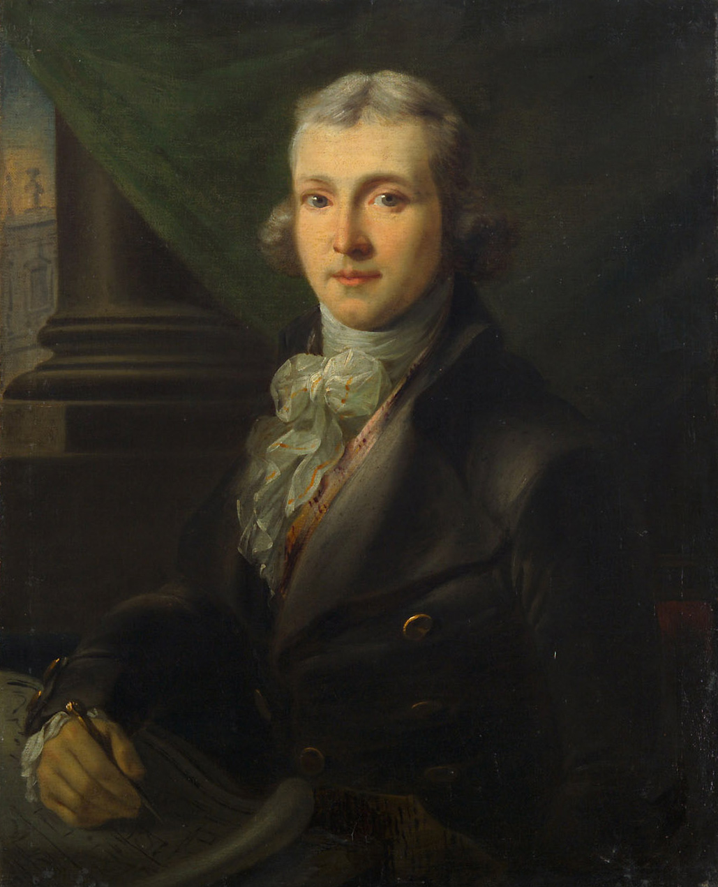 Bildnis eines jungen Architekten, Joseph Dorffmeister, 1780-1820