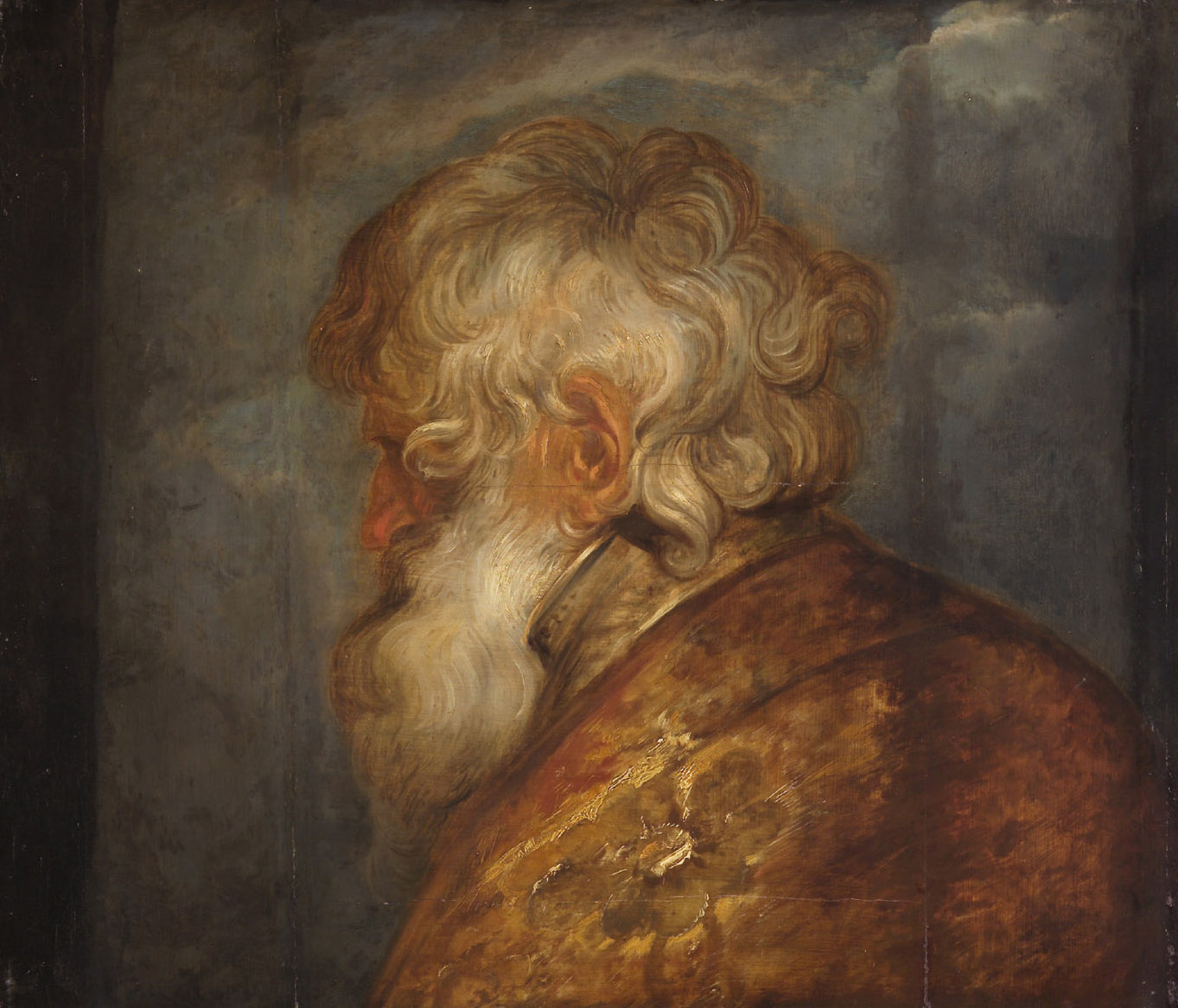 Studienkopf eines alten Mannes, Anthonis van Dyck, 1616-1620