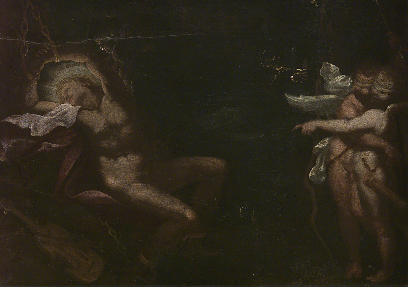 Allegorie (Apoll in den Fesseln Amors), Pietro Faccini, 1595-1605