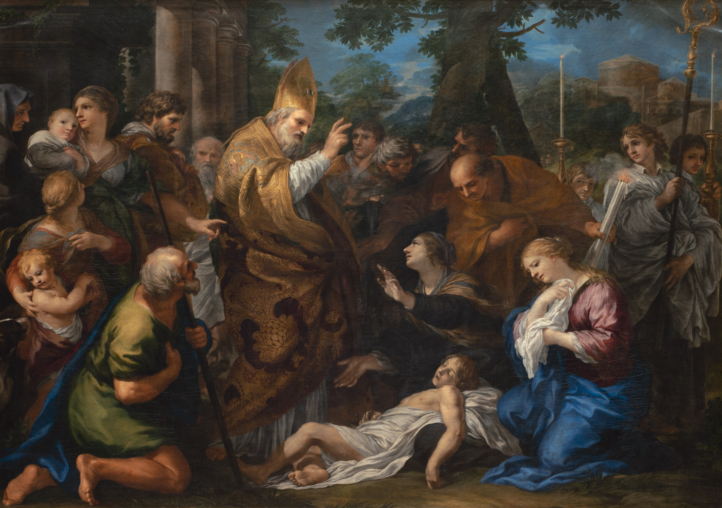 Der hl. Zenobius von Florenz erweckt einen Knaben von den Toten, Ciro Ferri, 1659-1665