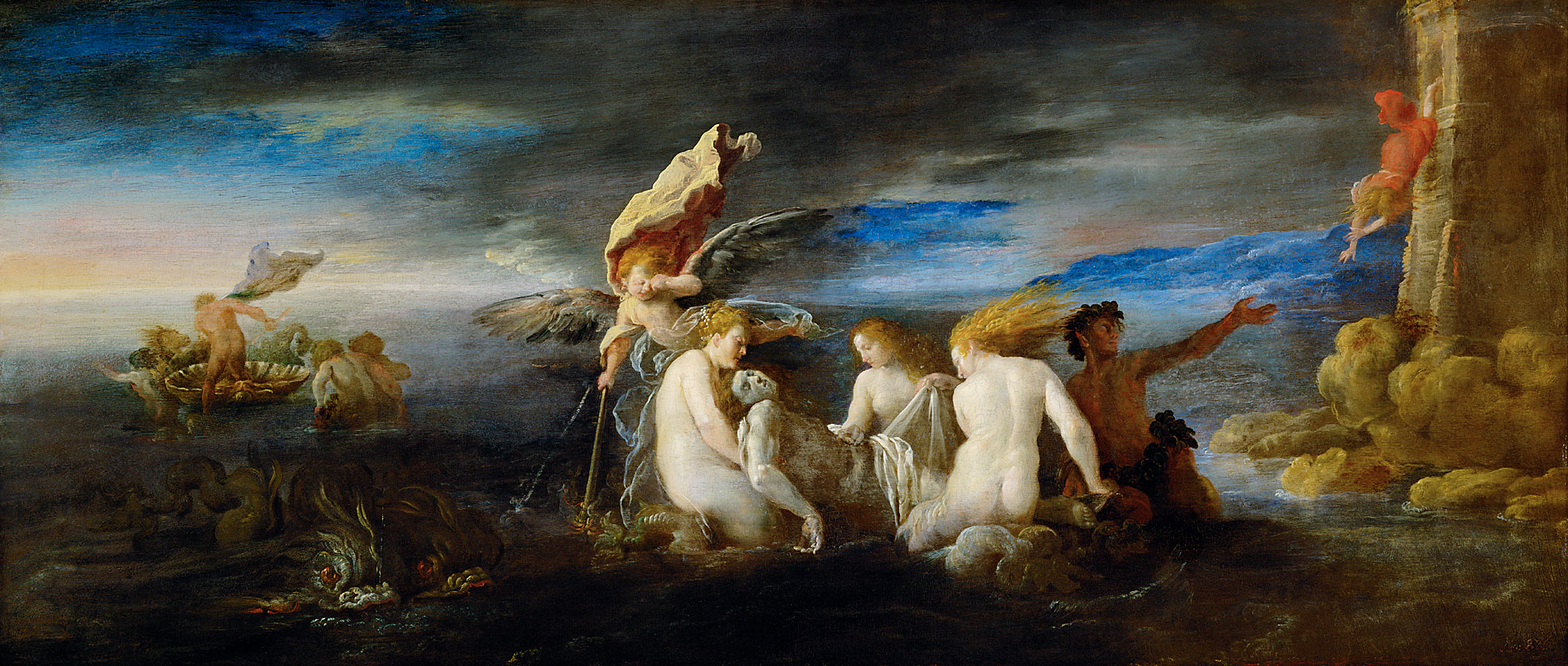 Hero beweint den toten Leander, Domenico Fetti, 1621-1622