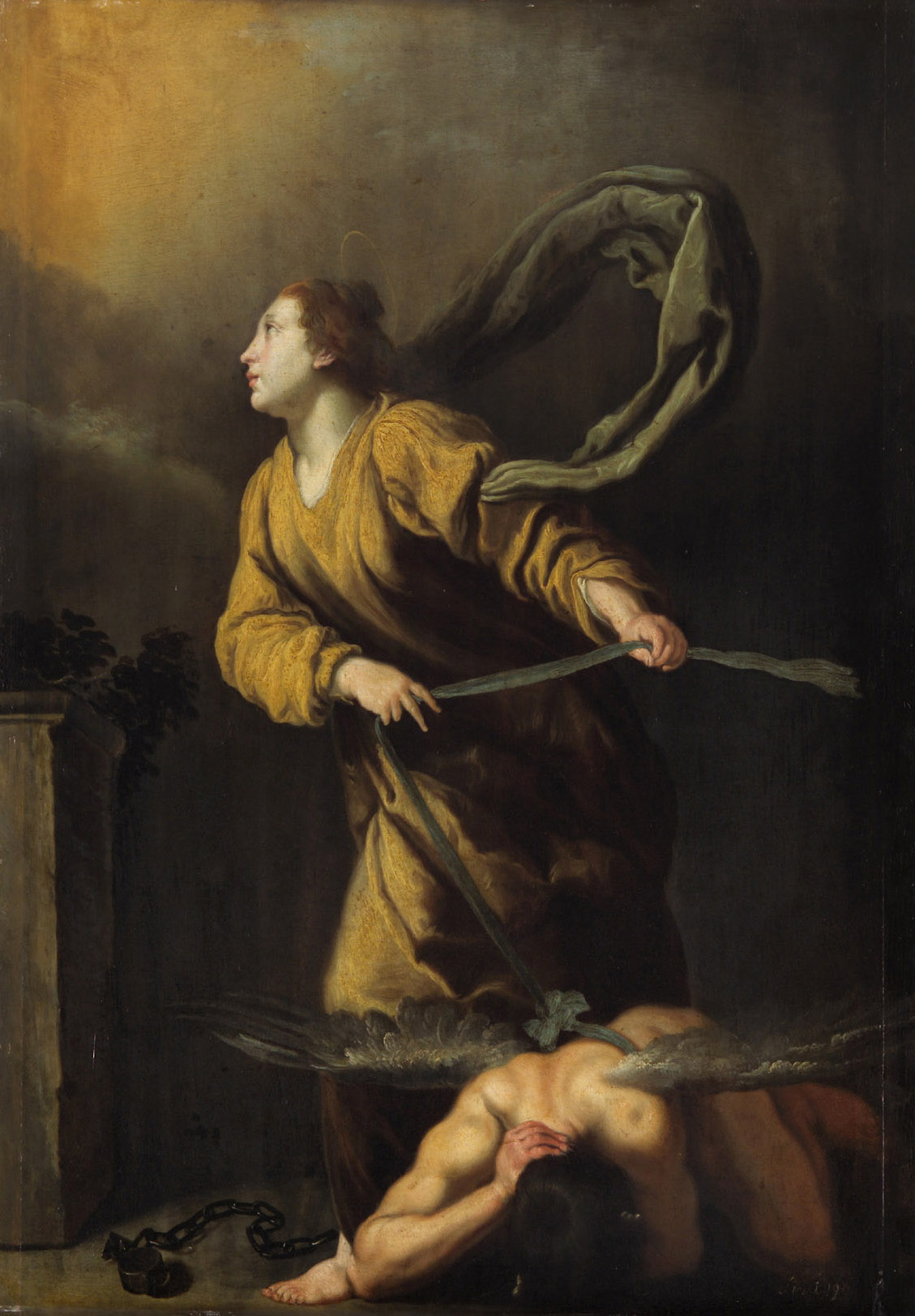 Hl. Juliana von Nikomedien besiegt den Teufel, Domenico Fetti, 1600-1699