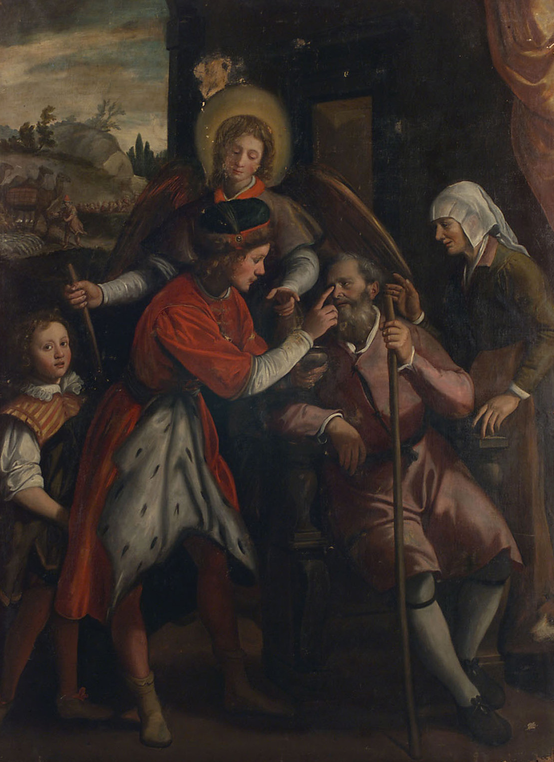 Tobias heilt seinen blinden Vater, Santi di Tito, 1585-1615