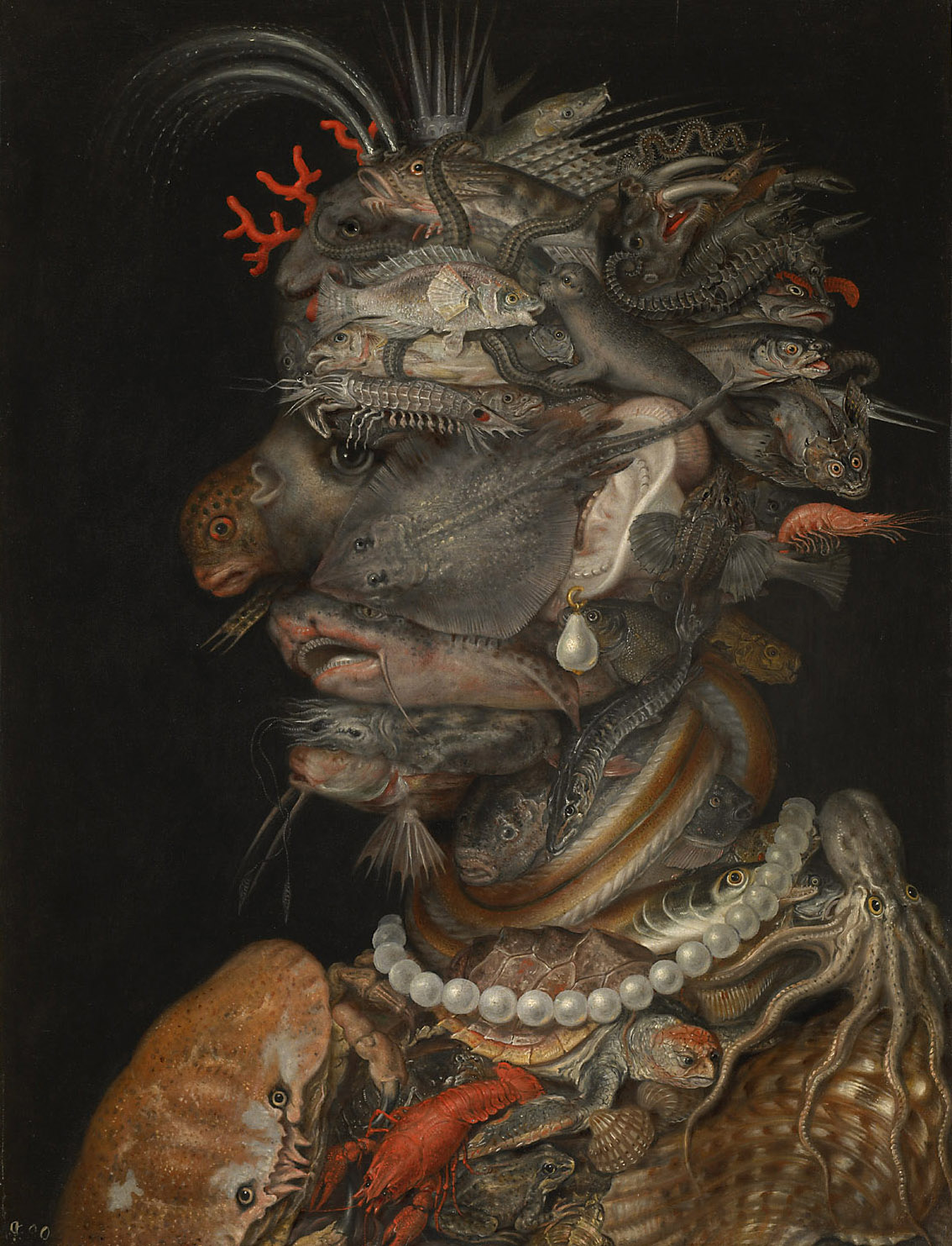 Wasser, Giuseppe Arcimboldo, 1566