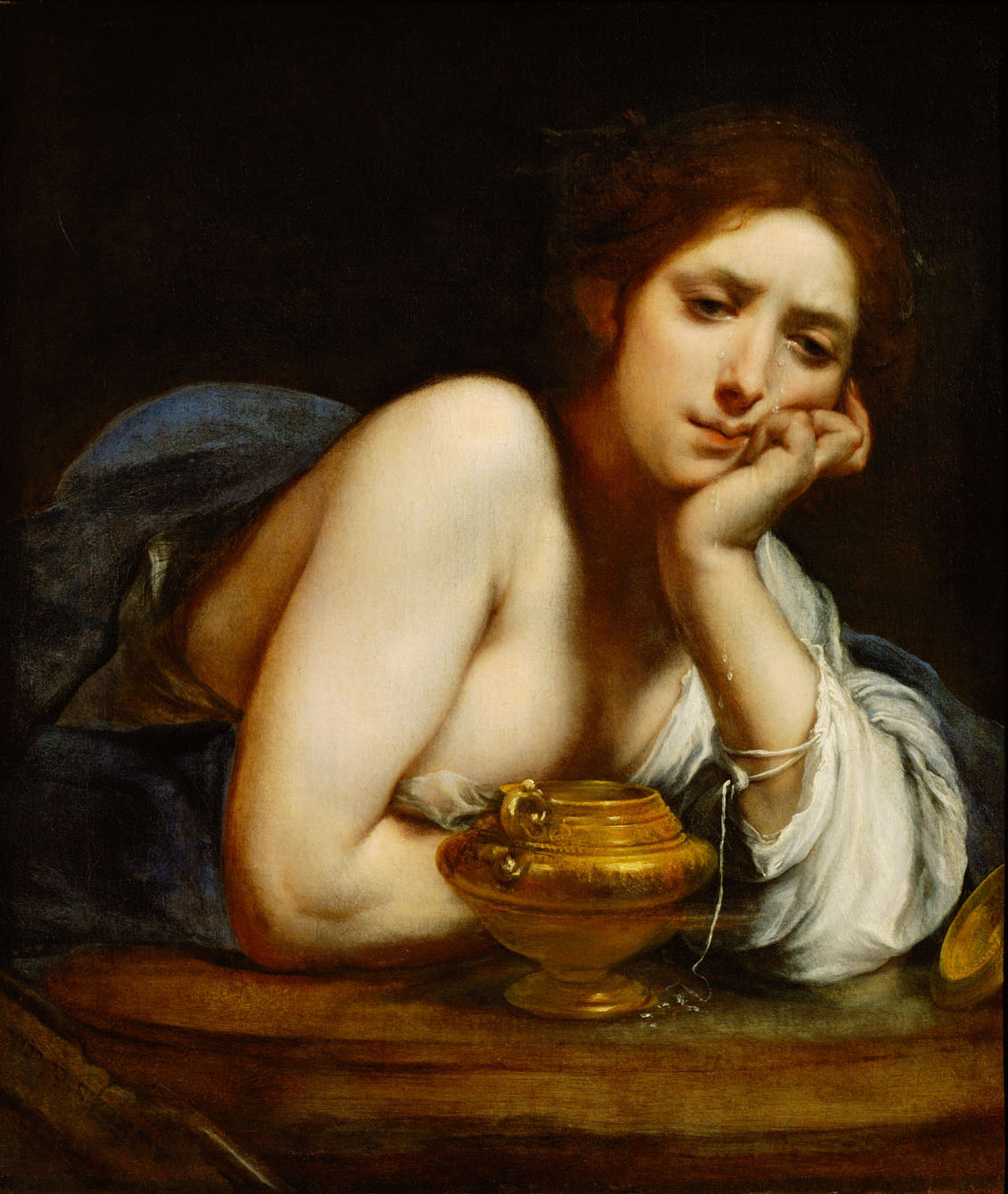 Büßende Maria Magdalena (Halbfigur), Francesco Furini, 1630-1635