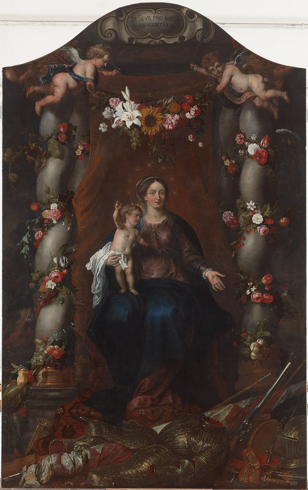 Kunsthistorisches Museum: Madonna in einem Blumen- und Früchtekranz