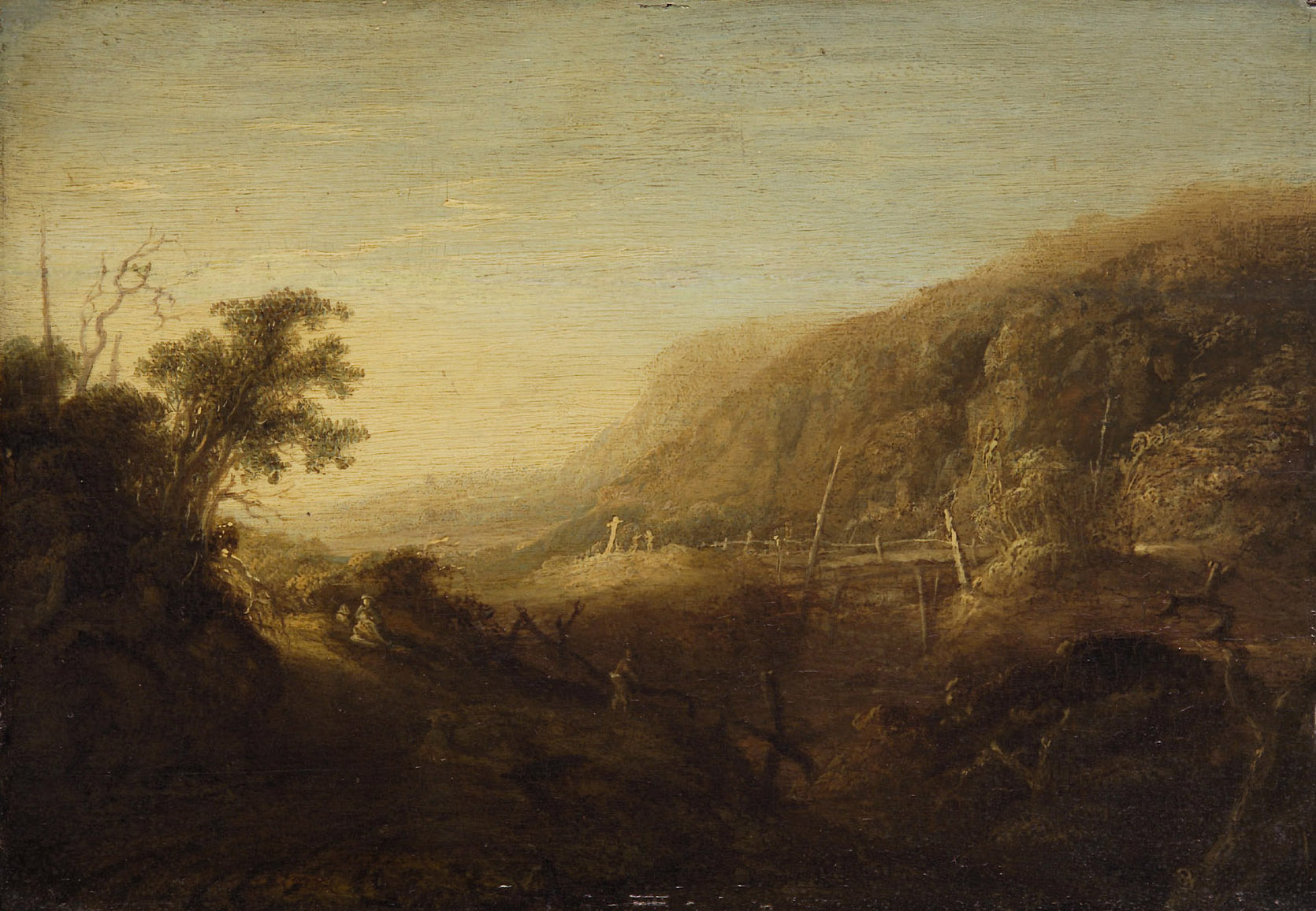 Abendliche Berglandschaft, Jacob van Geel, 1633-1637