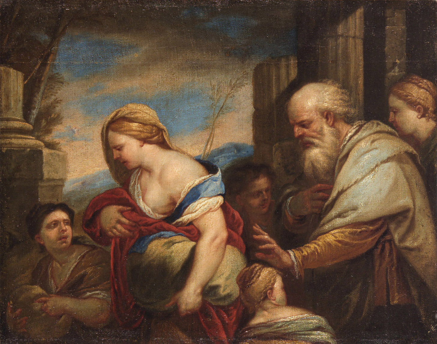 Verstoßung der Hagar, Luca Giordano, 1655-1665