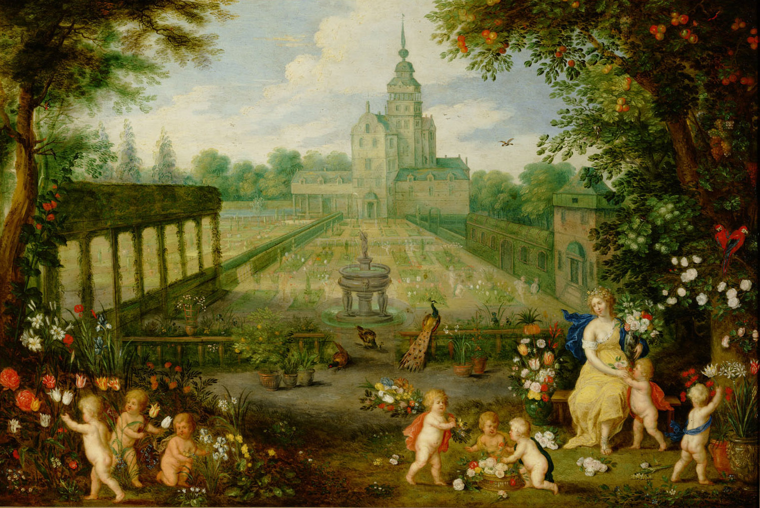 Flora im Garten, Peeter van Avont, 1630-1639