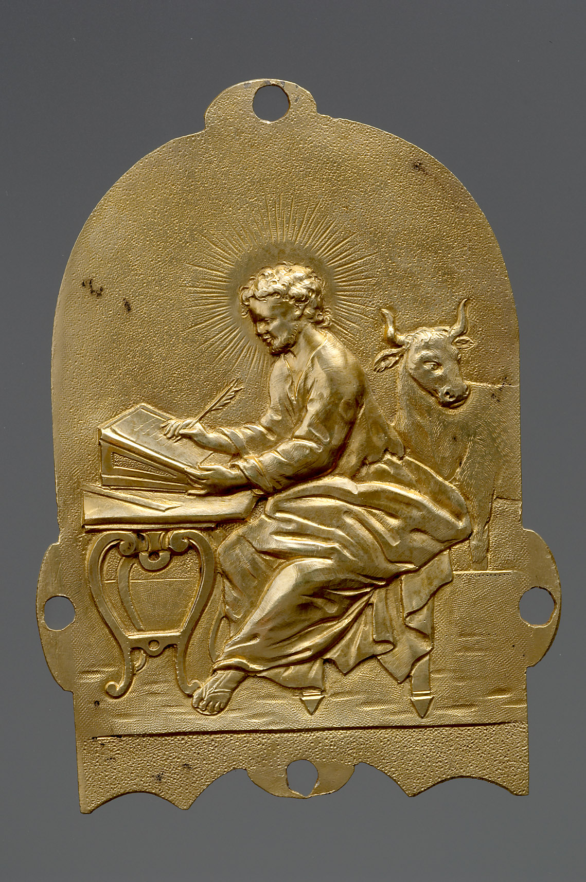 Evangelist Lukas; Rest einer substitutorischen Reichskrone Kaiser Ferdinands III., 1653