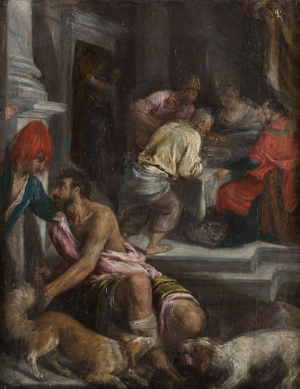 Gleichnis vom reichen Mann und dem armen Lazarus, Jacopo da Ponte, gen. Jacopo Bassano, 1558-1560