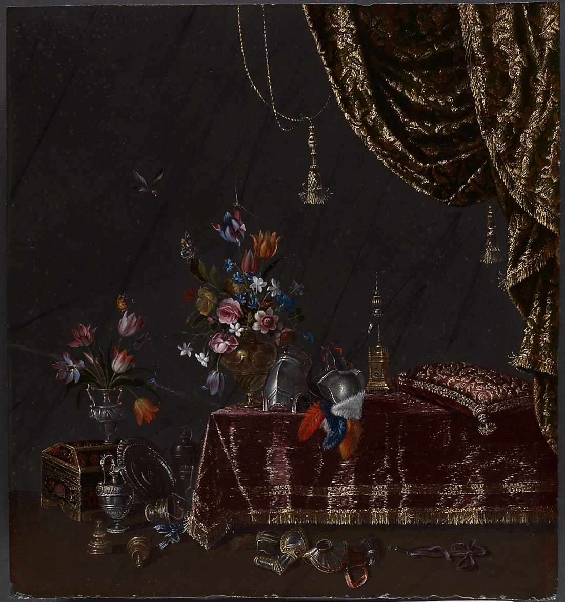 Stillleben mit Goldschmiede- und Plattnerarbeiten, Sebastian Stoskopff, 1646-1656