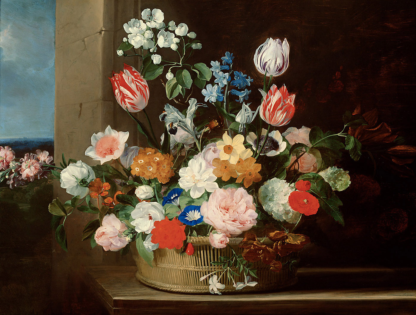 Blumenkorb, Jan van den Hecke, 1650-1656