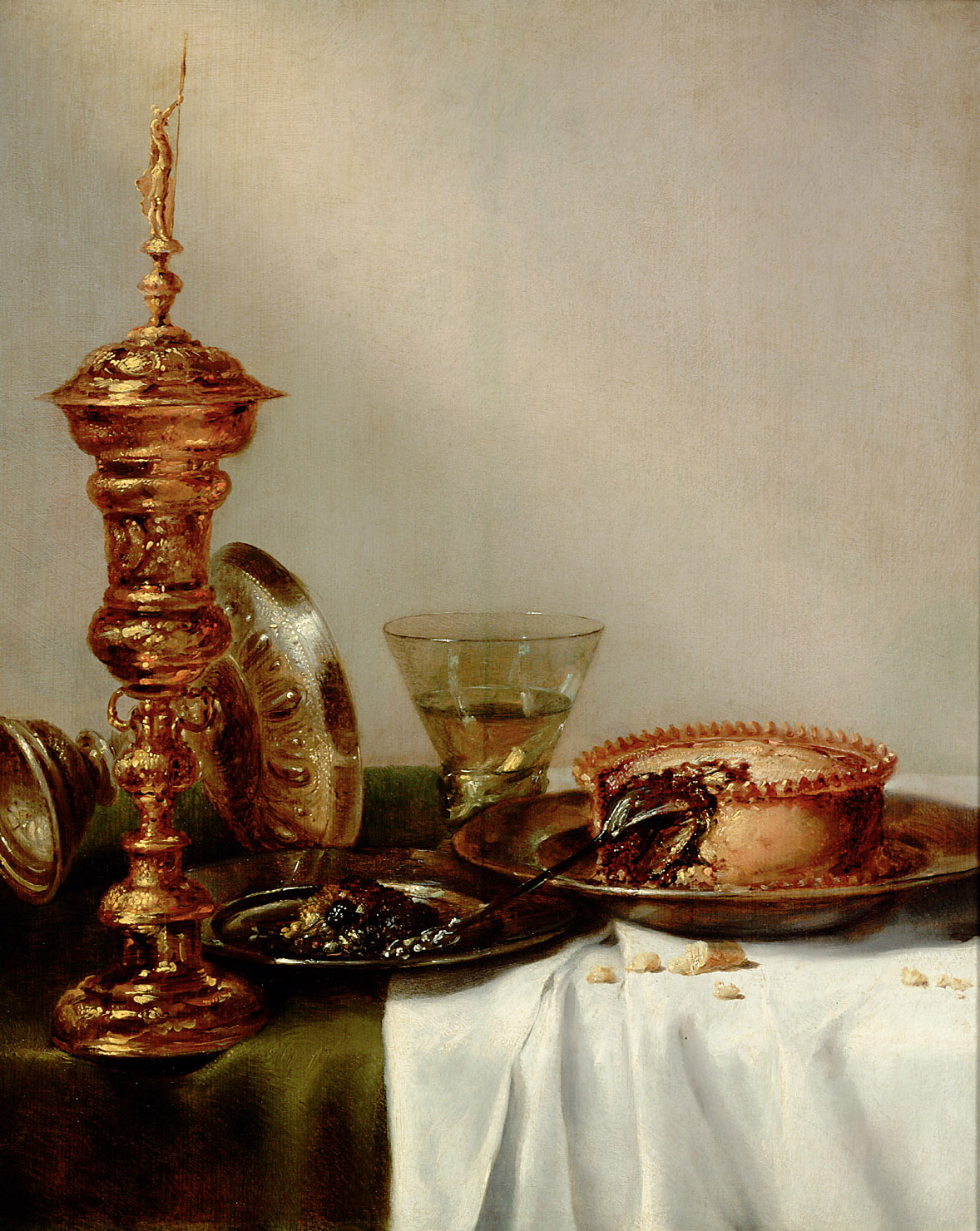 FrühstücksStillleben mit Deckelpokal, Willem Claesz Heda, 1634