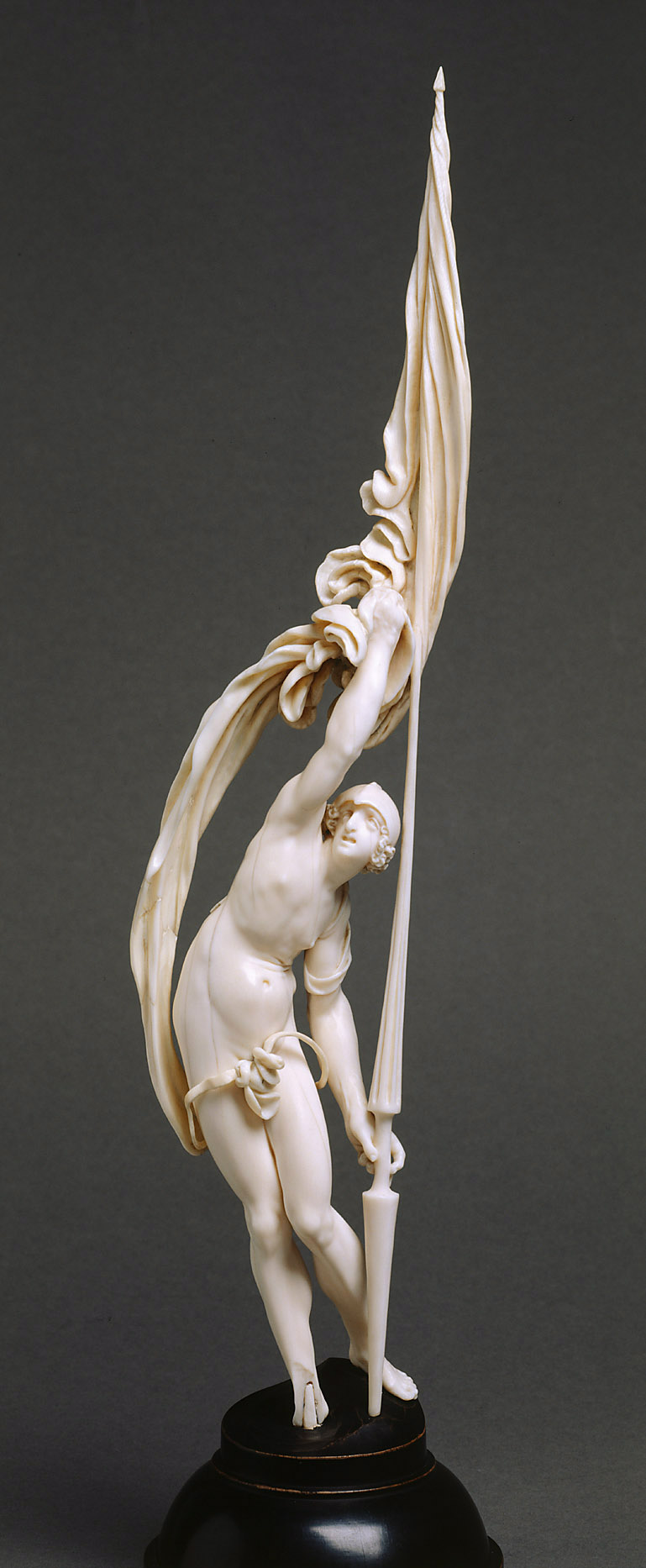 Fahnenschwingende Frau, Furienmeister, 1600-1625