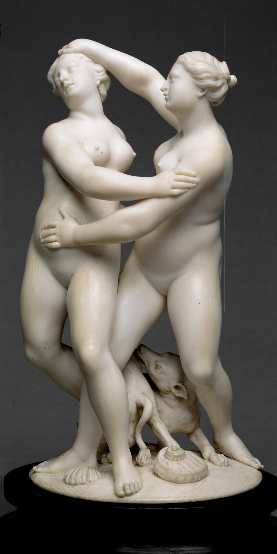 Zwei ringende Nymphen, Johann Ulrich Hurdter, 1650-1675