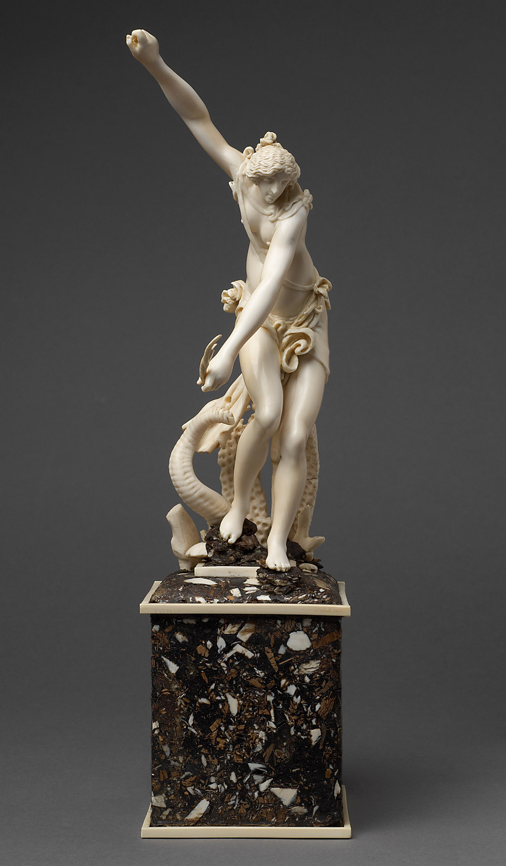 Hesperide, den Drachen Ladon fütternd, Furienmeister, 1600-1625