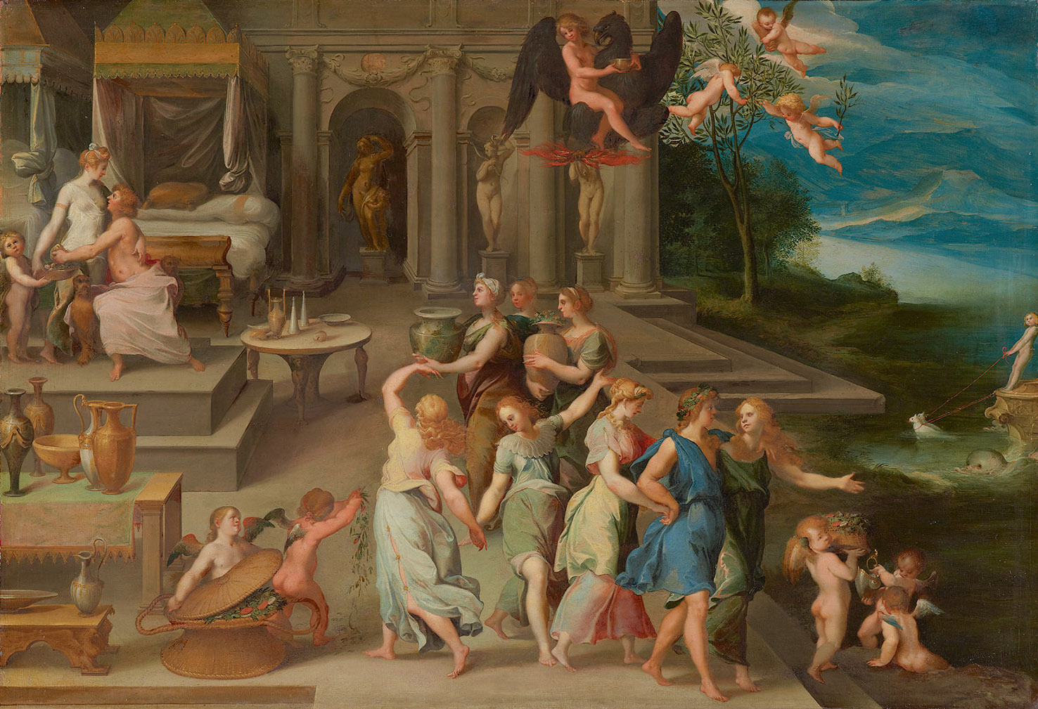 Mythologische Hochzeit, Joseph Heintz d. Ä., 1609