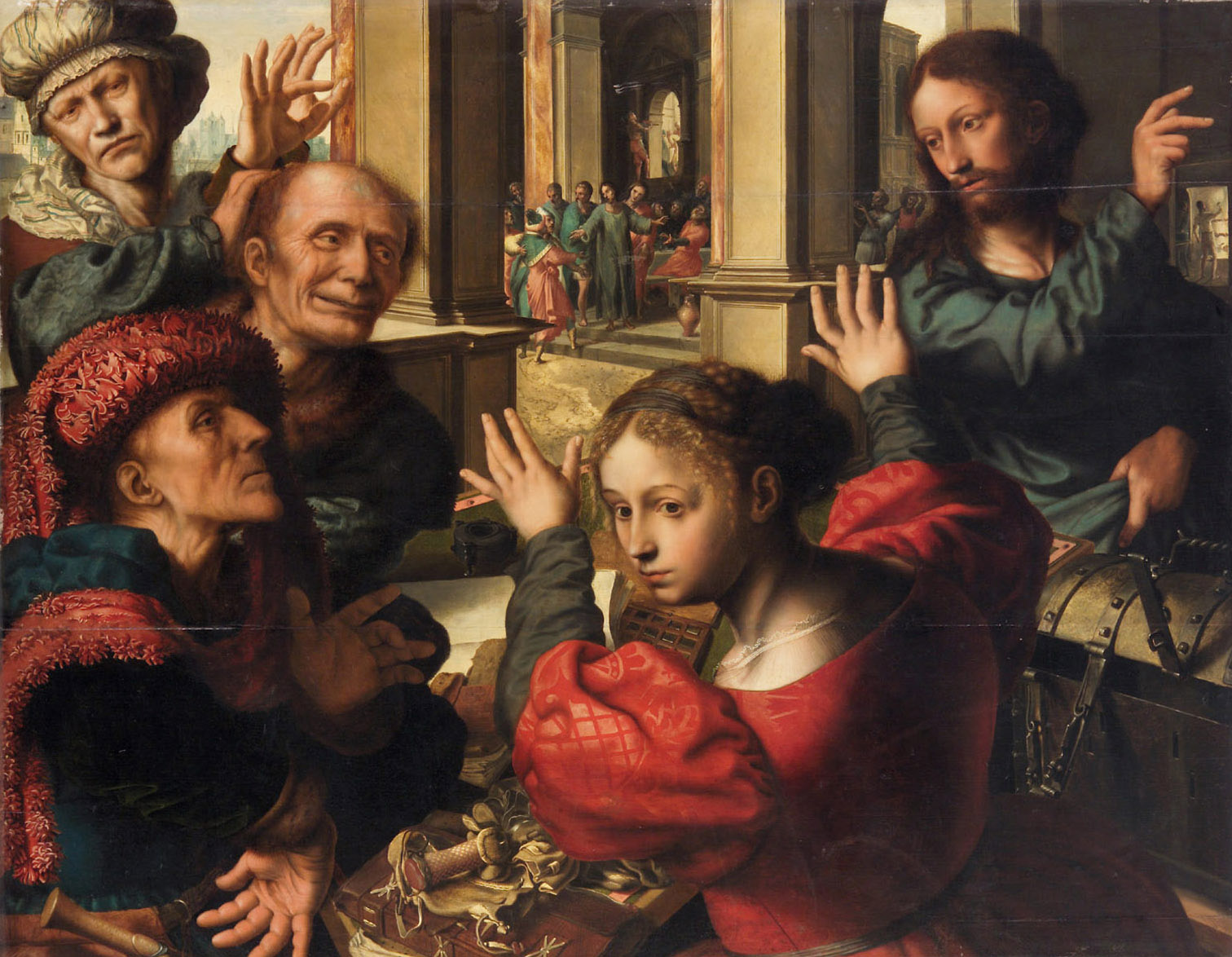 Berufung des Apostels Matthäus, Jan Sanders van Hemessen, 1539-1540