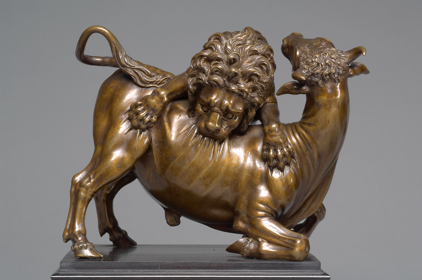 Löwe, einen Stier reißend, Antonio Susini, 1595-1605