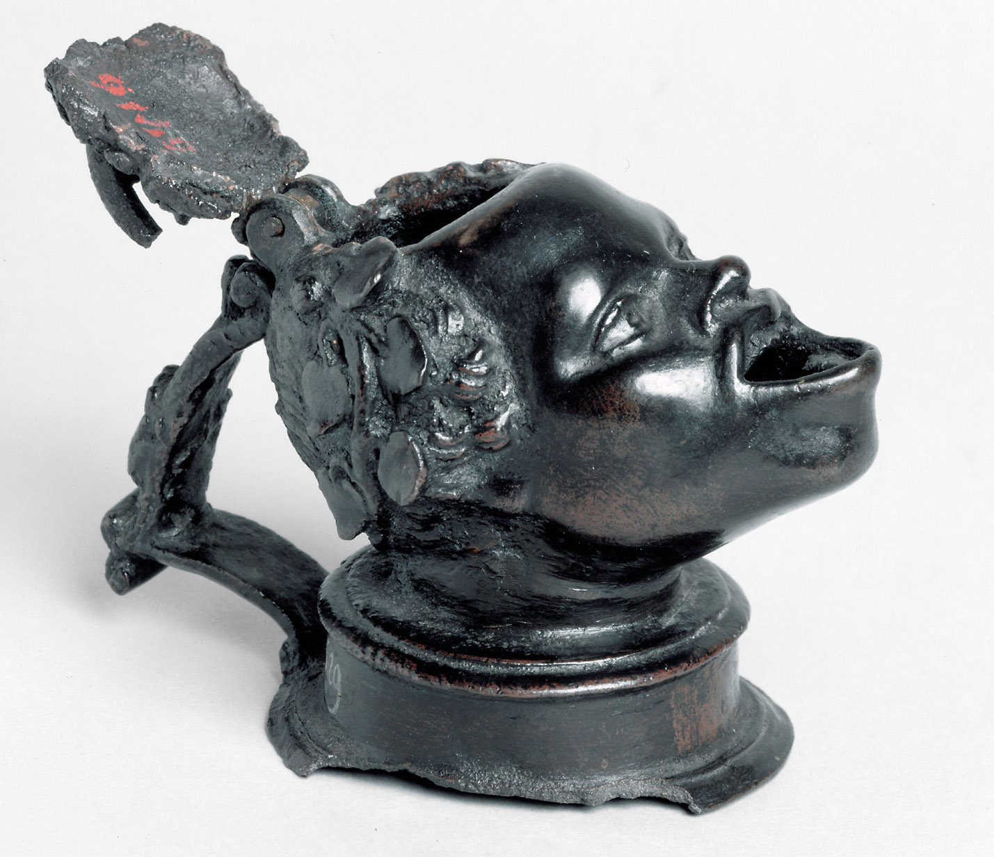 Öllampe in Gestalt eines Afrikanerkopfes, Andrea Briosco, gen. Riccio, 1500-1520