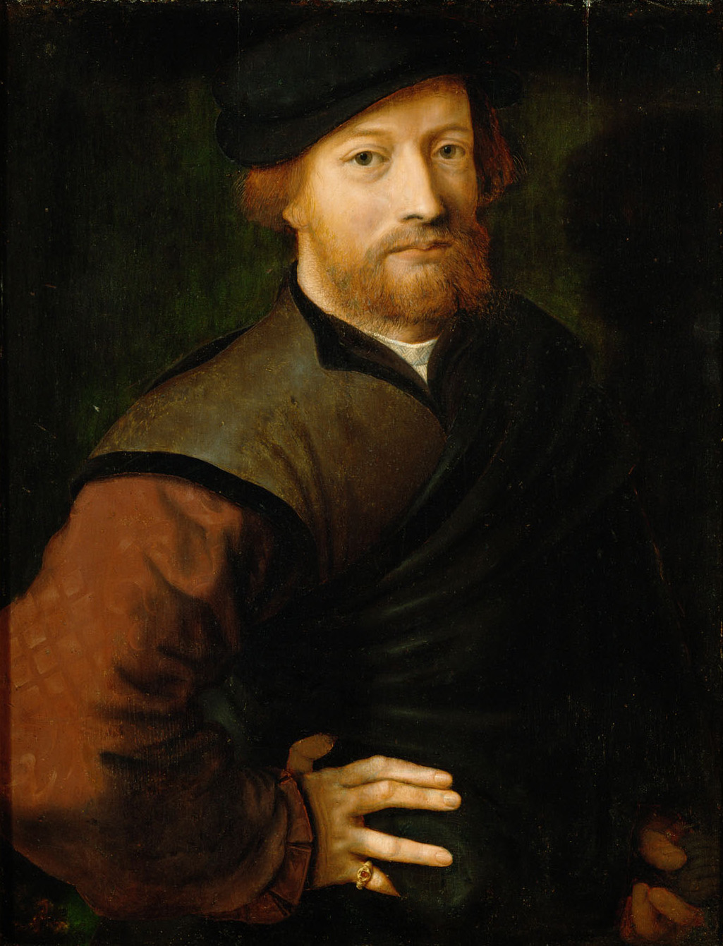 Männliches Bildnis, Jan Sanders van Hemessen, 1554-1556