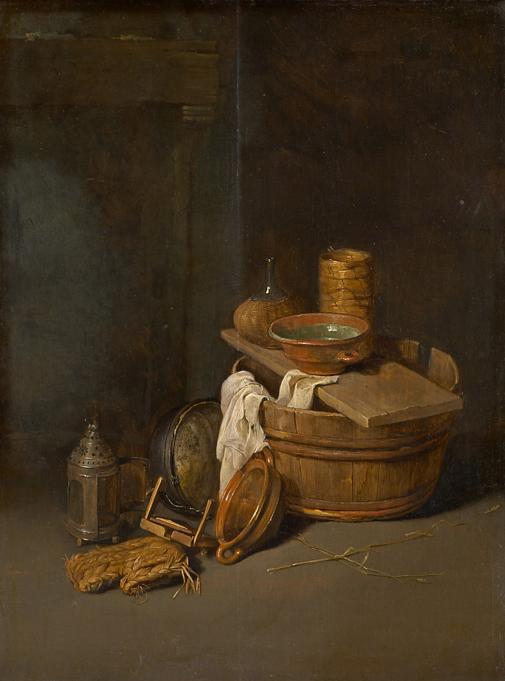 Stillleben von Hausgeräten, Robert van den Hoecke, 1645