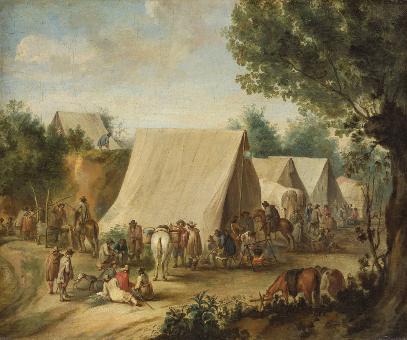 Feldlager, Robert van den Hoecke, 1635-1668