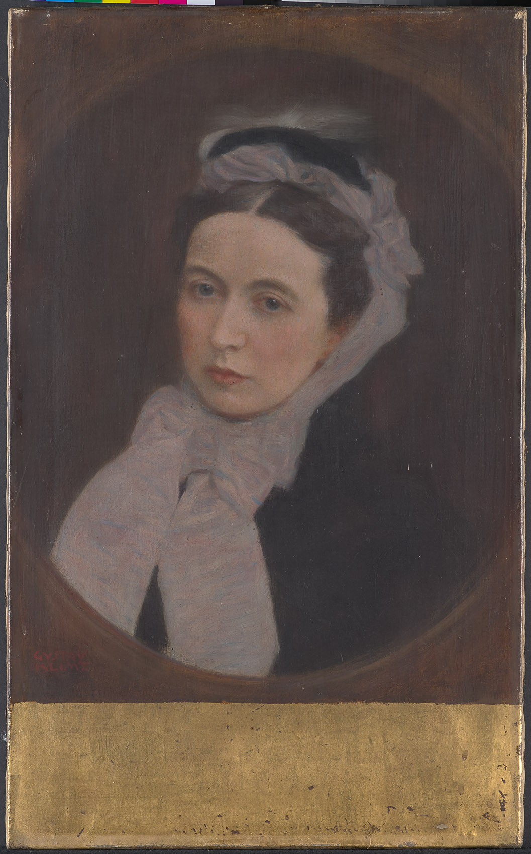 Dame mit lila Schal, Gustav Klimt, 1895
