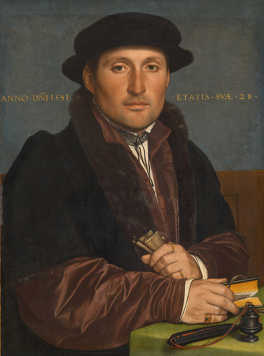 Bildnis eines jungen Kaufmannes, Hans Holbein d. J., 1541