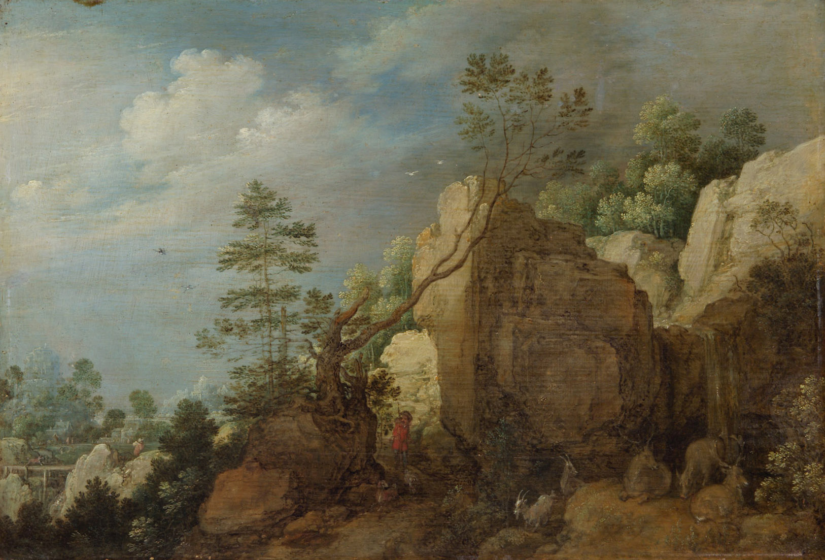 Gebirgslandschaft, Gillis Claesz de Hondecoeter, 1600-1625
