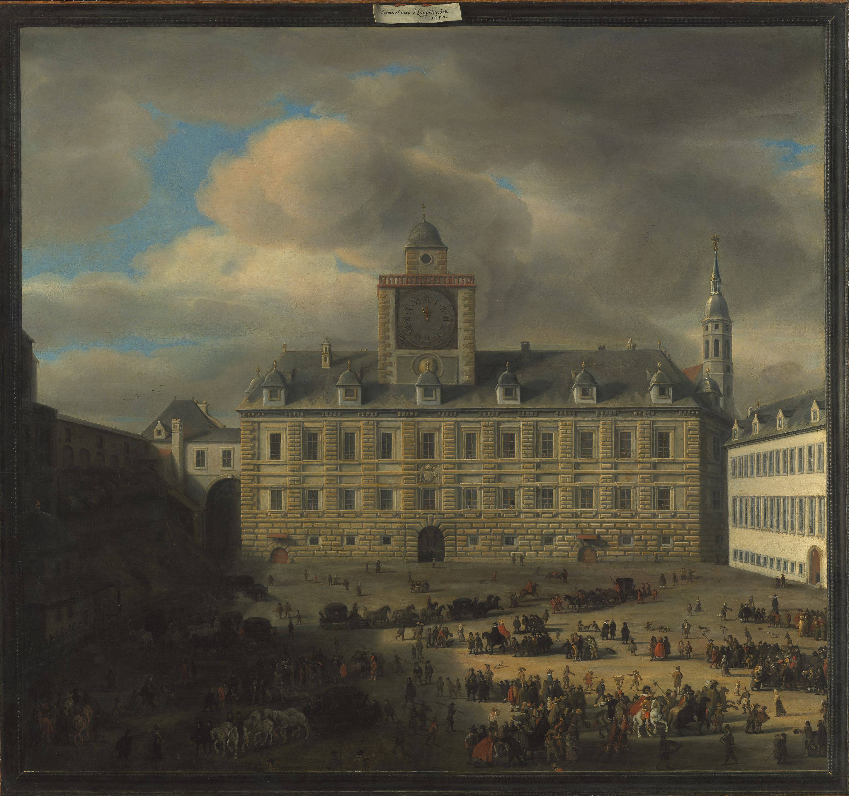 Der innere Burgplatz in Wien, Samuel van Hoogstraten, 1652